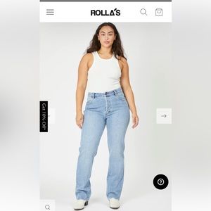 Rollas classic straight jean